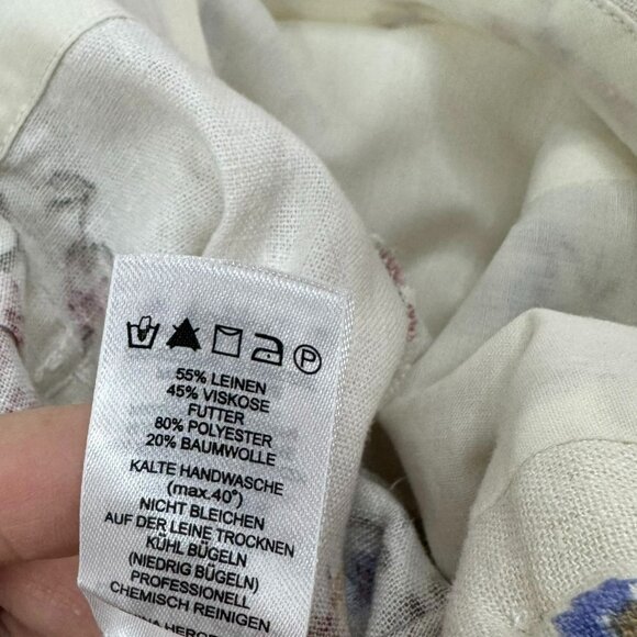 House of Harlow 1960 Floral Linen Blend Belted Romper Size 10 | Boho Summer - Picture 12 of 12